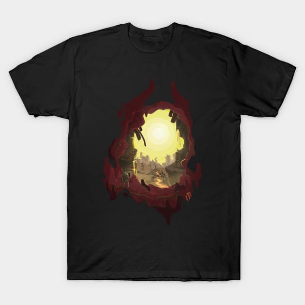 Doomed Earth :Doom Eternal T-Shirt by Vertei